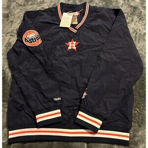 Medium Men Mitchell & Ness Houston Astros MLB Classic Nylon Vintage Logo